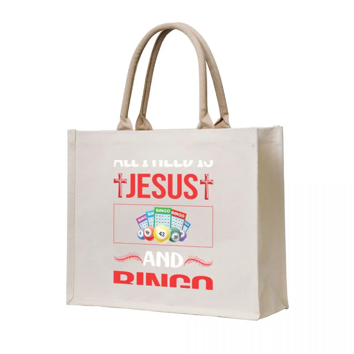 

Bingo T-ShirtFunny Jesus Bingo Tote Bag canvas bags tote bag custom tote bag