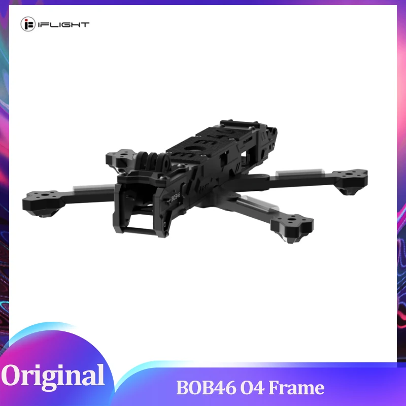 

IFlight BOB46 Комплект рамы для FPV O4 Колесная база 226 мм с толщиной рычага 6 мм, совместимый с O4 Air Unit Pro для деталей FPV