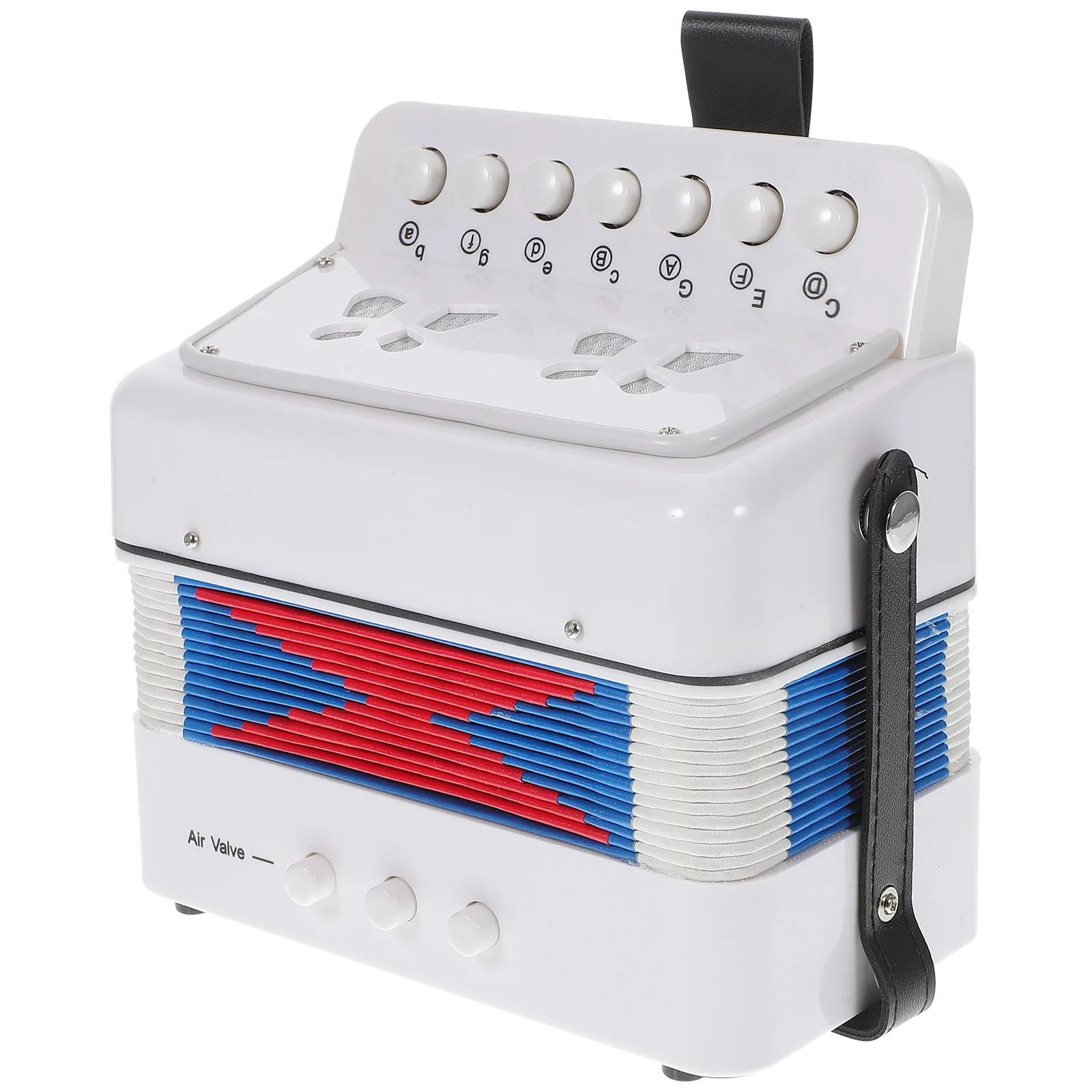 

Accordion Toy Kids Lightweight Portable ABS Durable Music Gift Talent Hands Flexibility Size Design Attention Patient