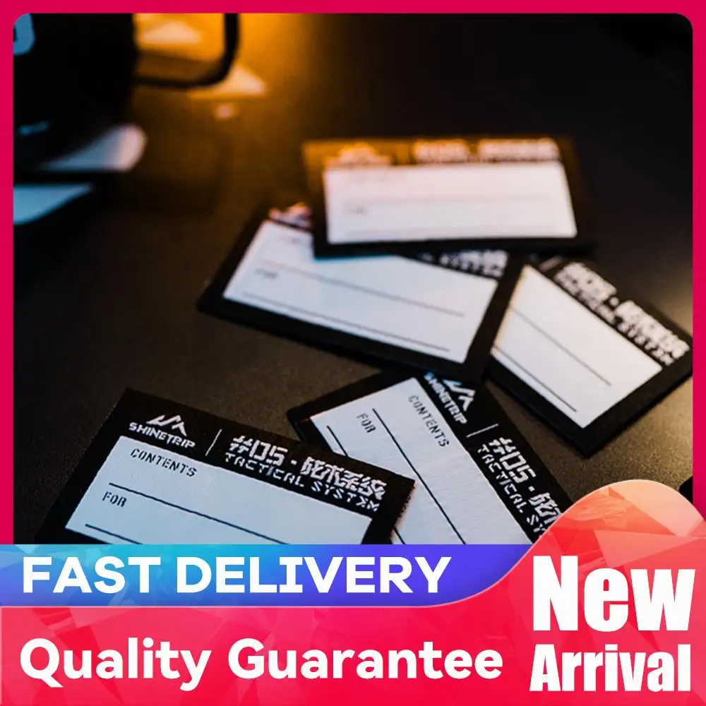 Handwritten Hook & Loops Patch Tear-Resistant Camping Gear Patch Outdoor Vest Sticker Camping Accessories