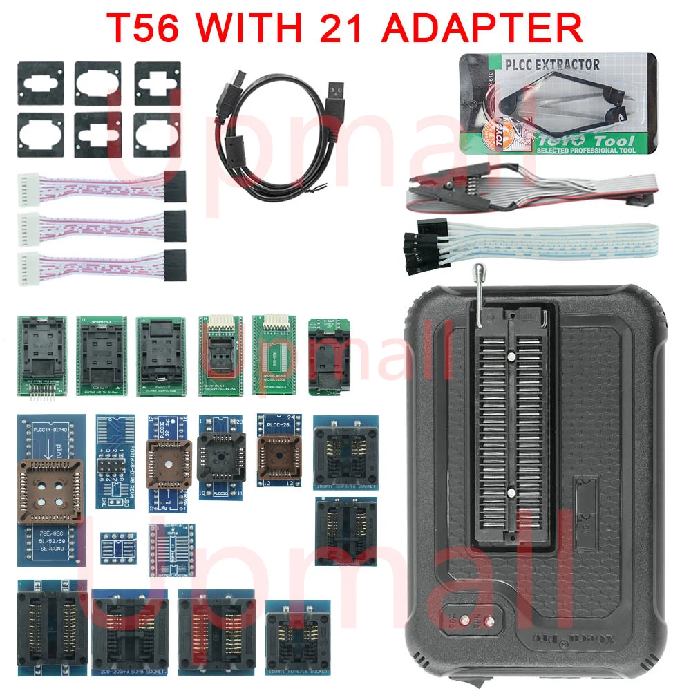 Imagem -02 - Xgecu T56 Tl8663g Programador Mais 21 Suporte Adaptador 31000 Mais Ics para Eprom Mcu Spi Nand Flash Emmc ic Tester Substituir Tl866