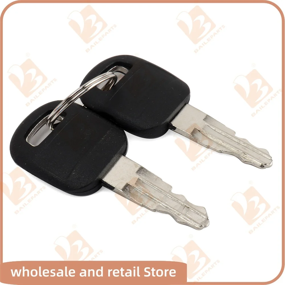 9G-7641 Lgnition Key For Caterpillar E320C Excavator Parts 4 Lines Lgnition Key Switch For Cat 9G7641