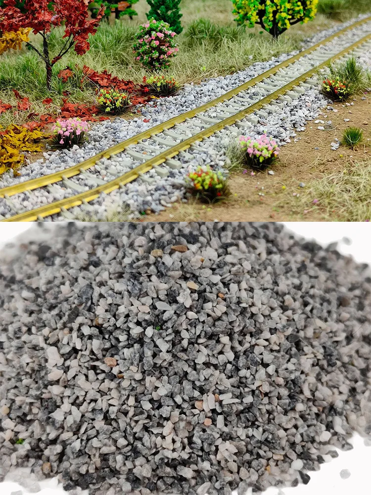 Mini pierres de paysage 100g, 0.5-6mm, kits de modèles, matériaux de scène de piste de Train, accessoires de Diorama de Table de sable faits à la main