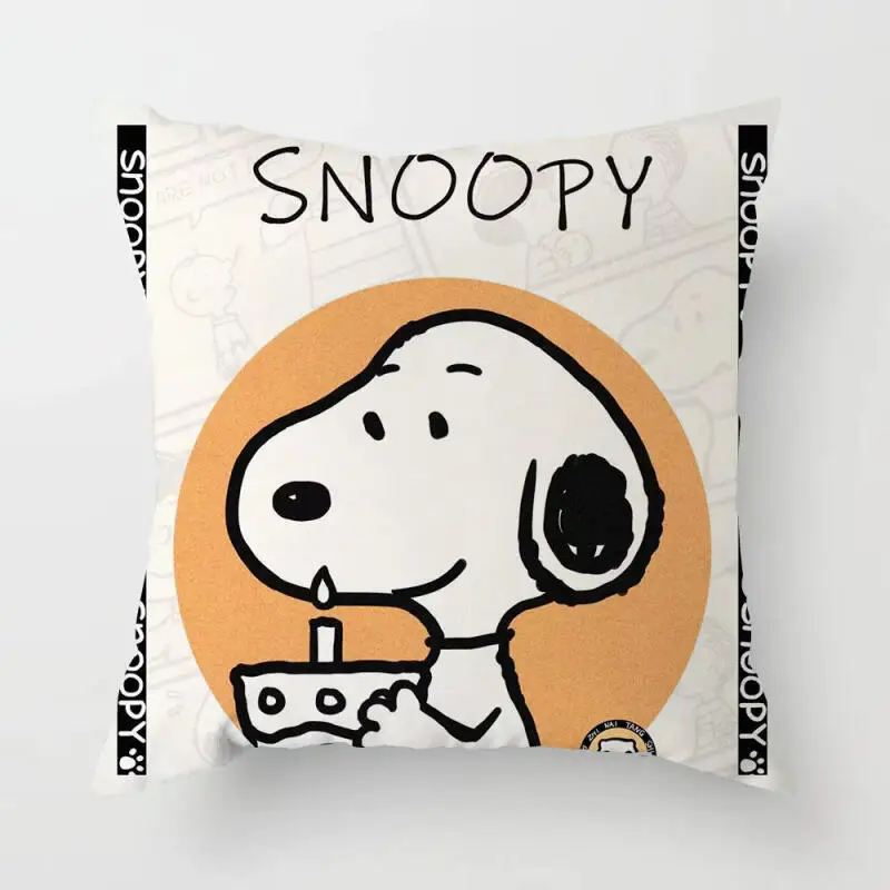Snoopy New Style Soft Plush Throw Pillow Detachable Washable Back Cushion for Sofa Car Bed Birthday Gift for Girls Wholesale