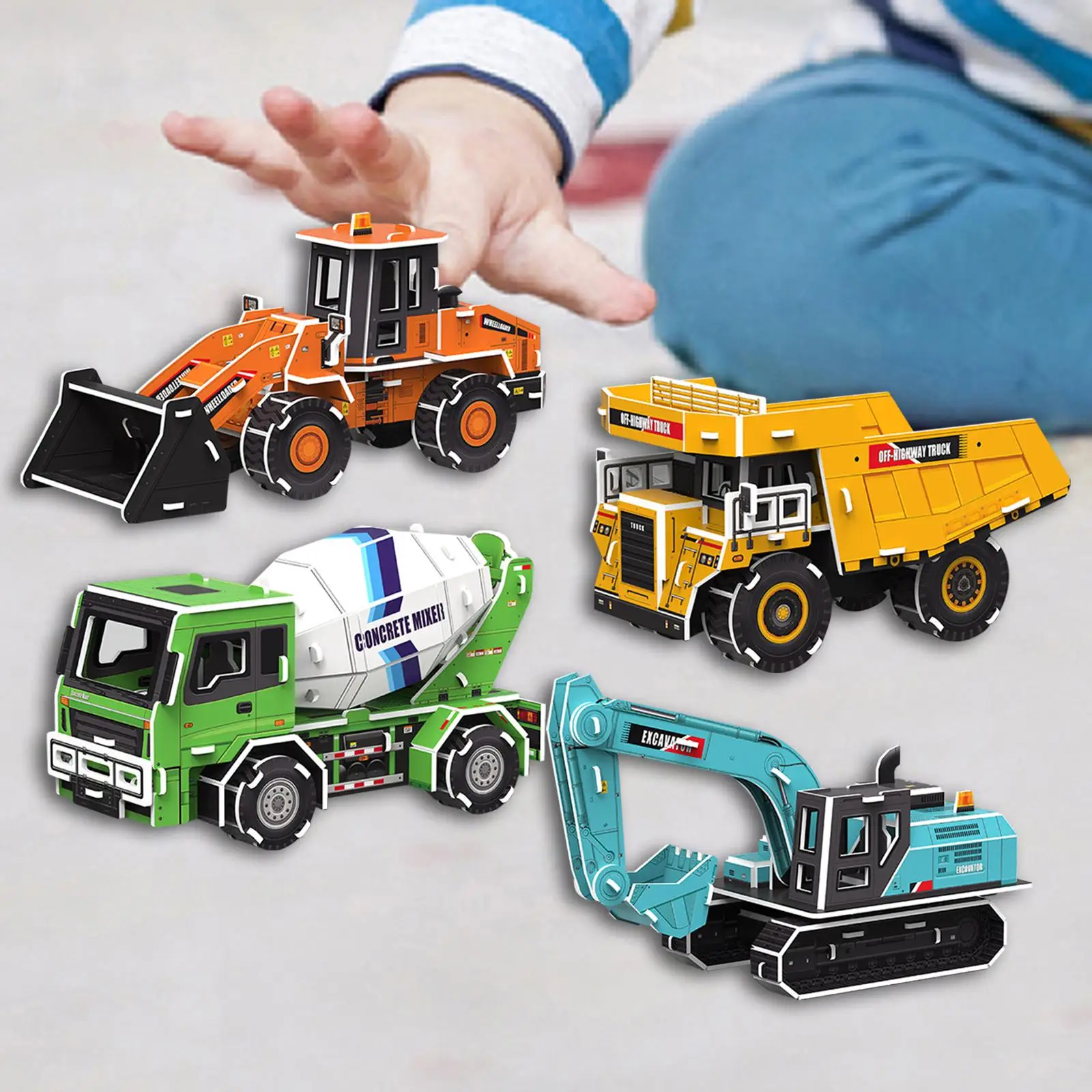 4Pcs DIY Jigsaw Toys Teens Stem Activities Experiments DIY Crafts 3D Paper