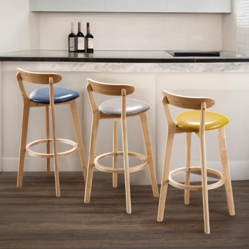 

Banks Modern Tabourets De Bar Home Chair Stools Interior Luxury Brand High Kitchen Swivel Stool Chairs Barstool Backrest Set