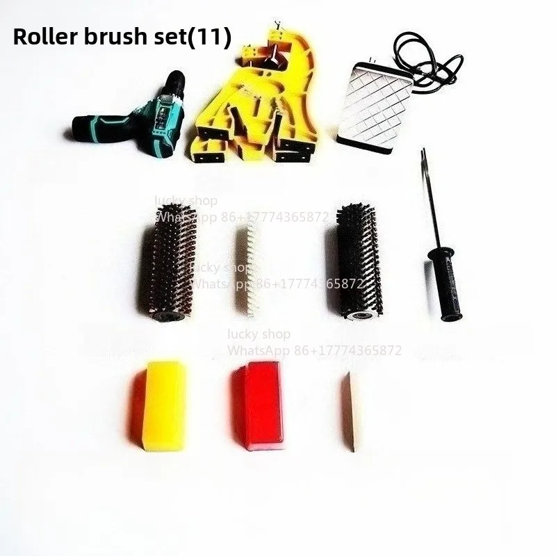 Snowboard Waxing Set Electric, Copper Wire, Nylon, Horse Hair Roller Brush Set