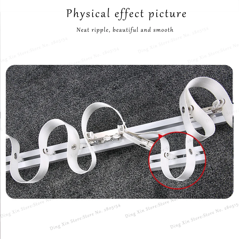 s-wave curtain track pulley with wheels for S Fold Curtains motorized fit for electric curtain Dooya wifi zigbee curtain track