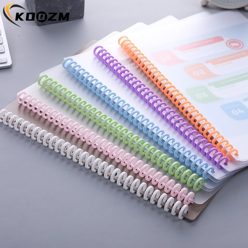 10PCS/LOT Album Binder 30 Holes Circles Ring Loose-leaf Book Album Binder Spiral Binding Clips Random  Color