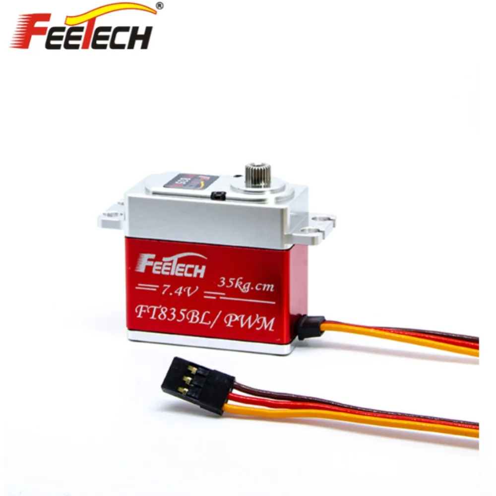 35KG Digital Metal  Servo High Torque Brushless Servo FT835BL for 1/8 1/10 RC Car Baja TRX4 Crawler Truck Servo for Robotic