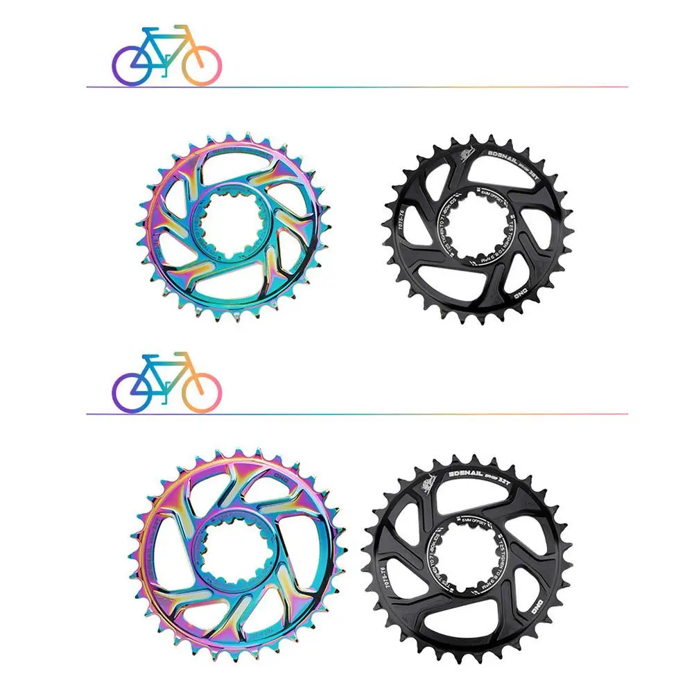 For Gxp Light weight 6mm OFFSET Chain wheel center lock crank for Sram X9 XO X01 XX1 crank Narrow Wide design MTB chainring