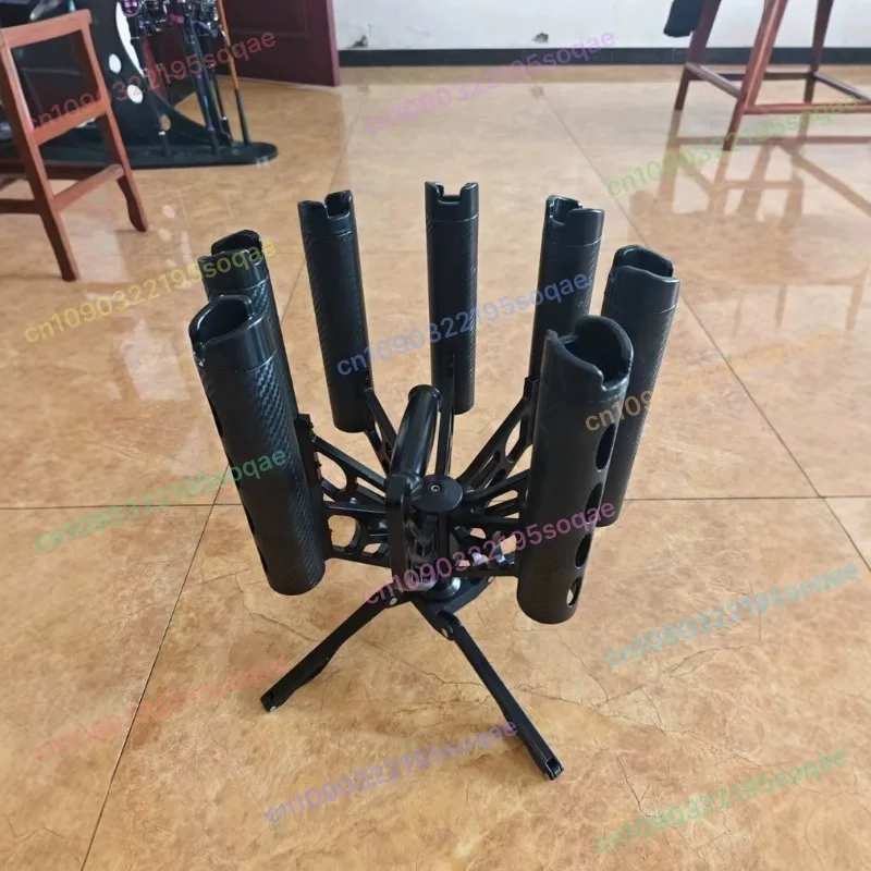 

Metal fishing rod accessories 360-Degree rotating Luya pole frame 7 pole frames outdoor fishing support bracket equipment