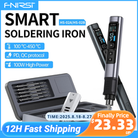 FNIRSI HS-02  Smart Soldering Station 100W Electric Soldering Iron Adjustable Constant Temperature Fast Heat Solder Iron Kit