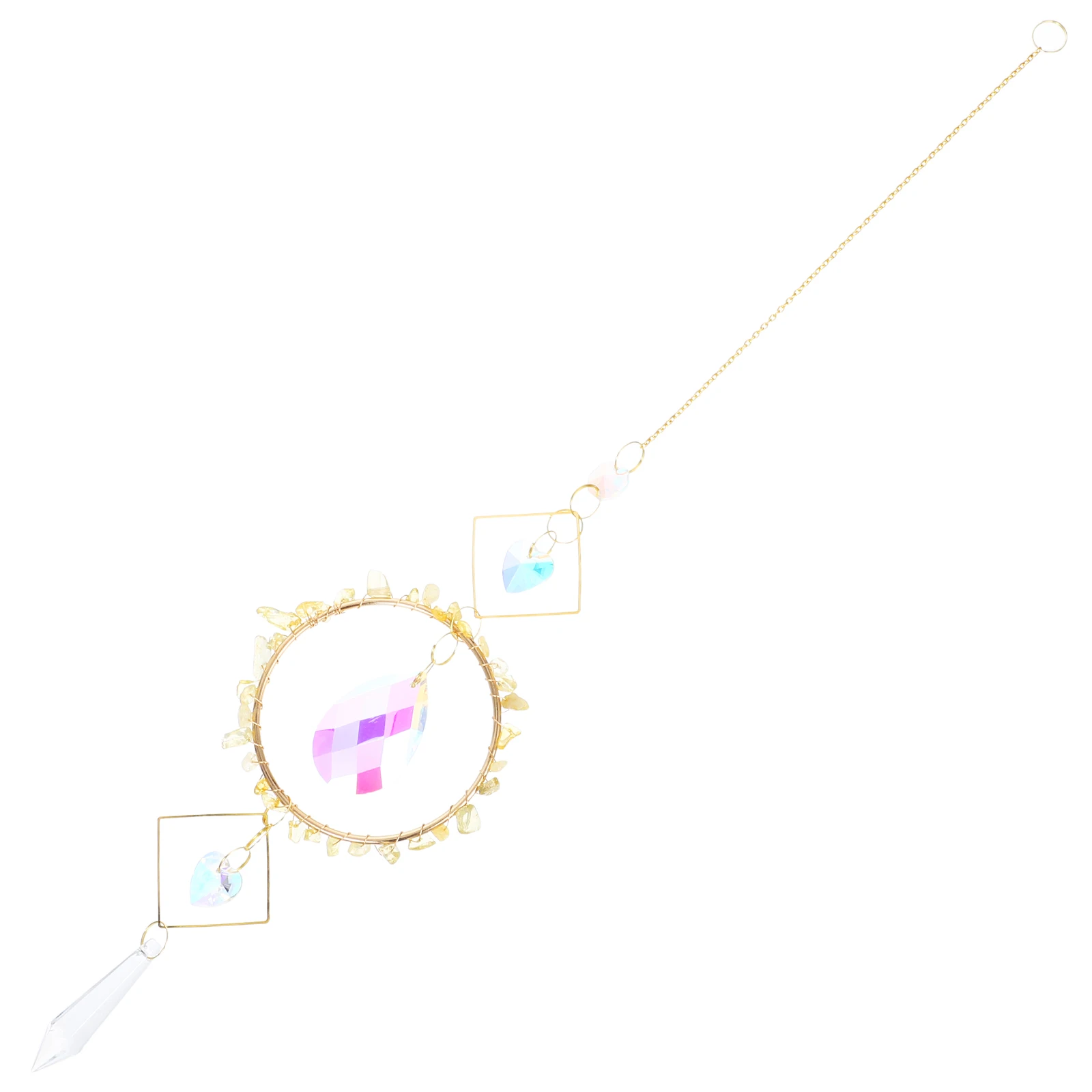 

Sun Chime Crystal Gifts for Windows Sticker Car Decor Hanging Crystal Sun Catcher Suncatchers Prisms For Windows Gifts