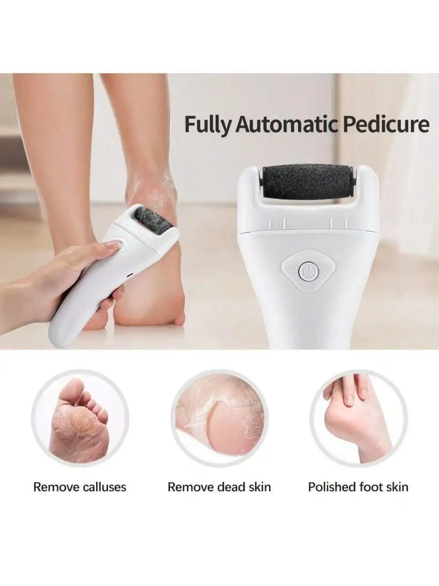 أدوات باديكير لاسلكية للقدم من الجلد الميت ومزيل مسامير القدم ومطحنة القدم