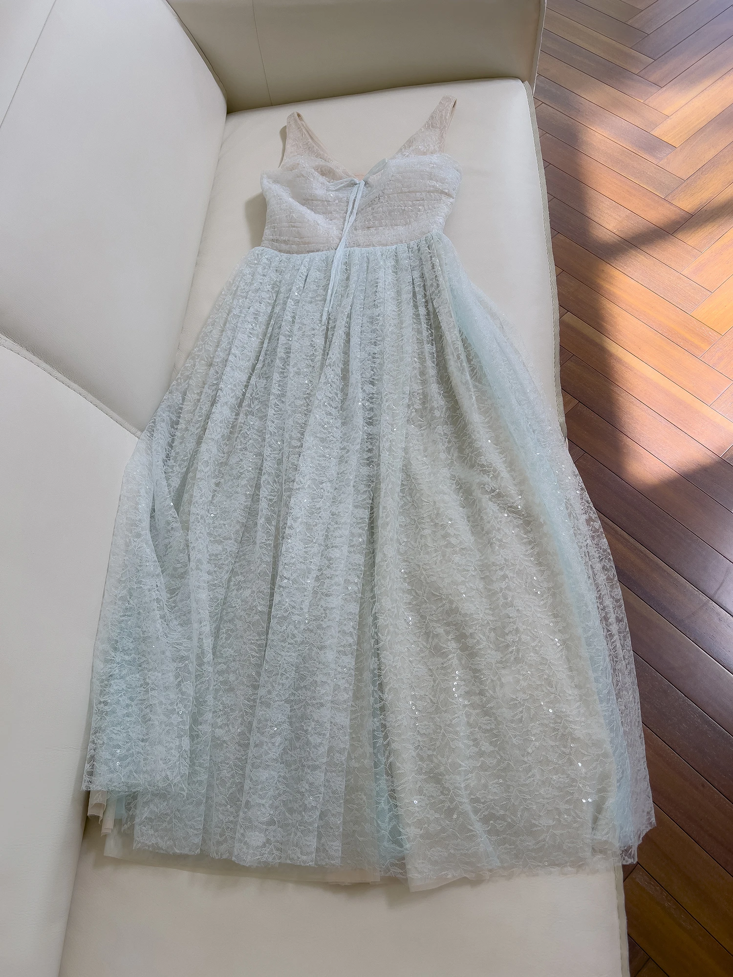 

Кружевная свадебная длинная юбка Dr Fairy T Ele с высокой талией, трапециевидной формы, полиэфирная ткань без све, средней длины