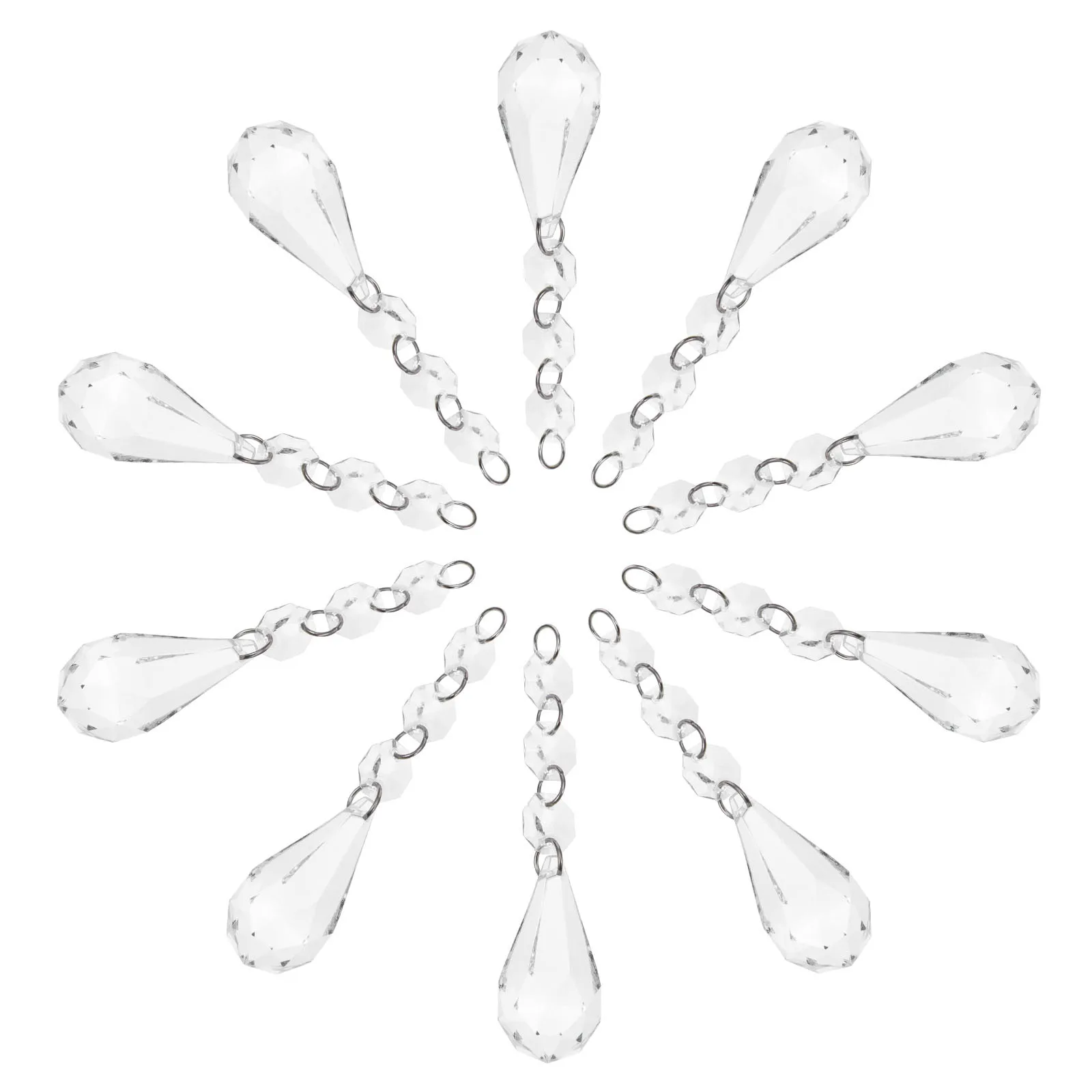 

20 шт., подвесная цепочка из хрустальных бусин, декоративная подвеска, сделай сам, люстра, занавеска, аксессуар для дома, свадьбы, вечеринки, дверные бусины, занавеска