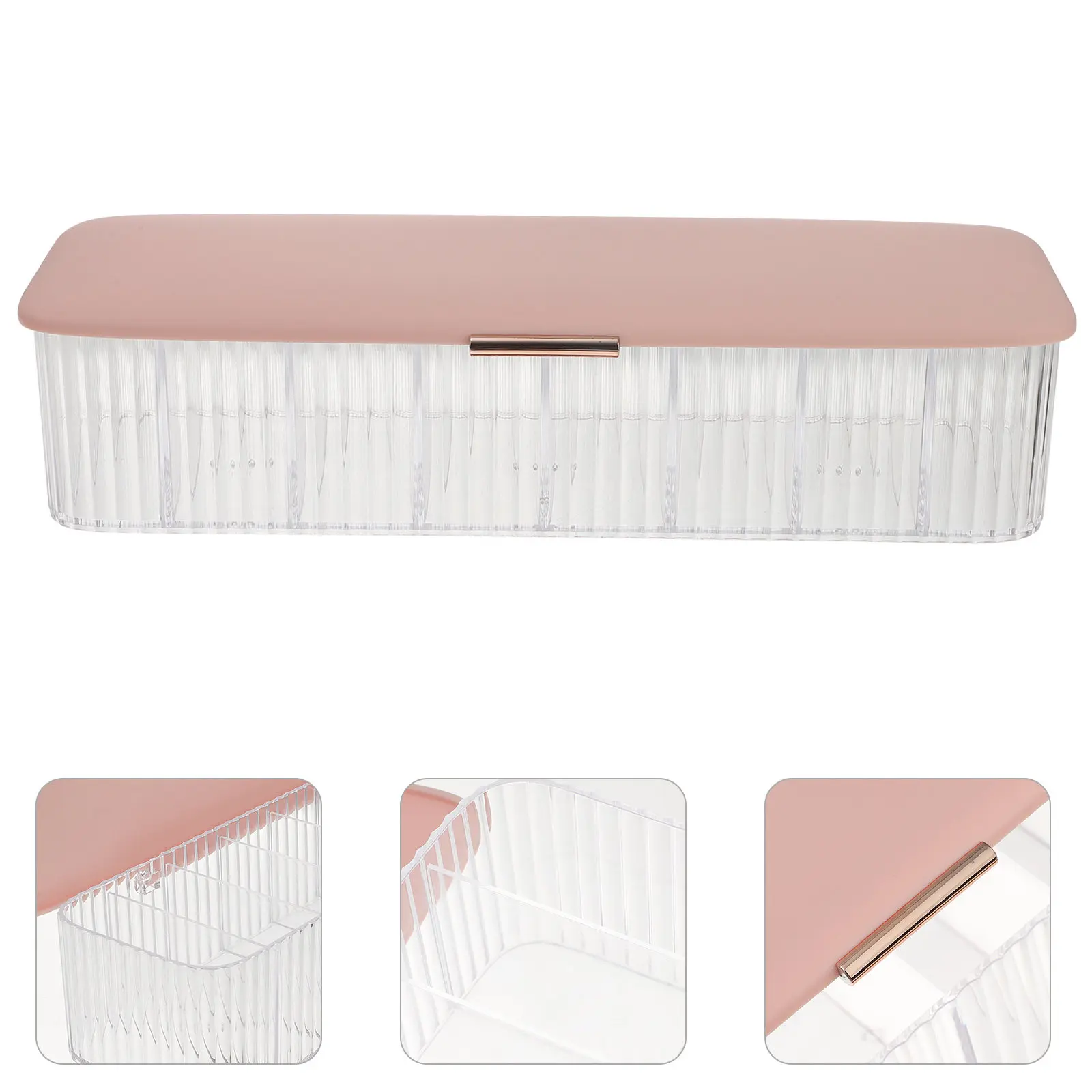 Cable Organizer Box Transparent Dustproof Water Resistant Multi Grid Cord Storage for Office Desk Home USB