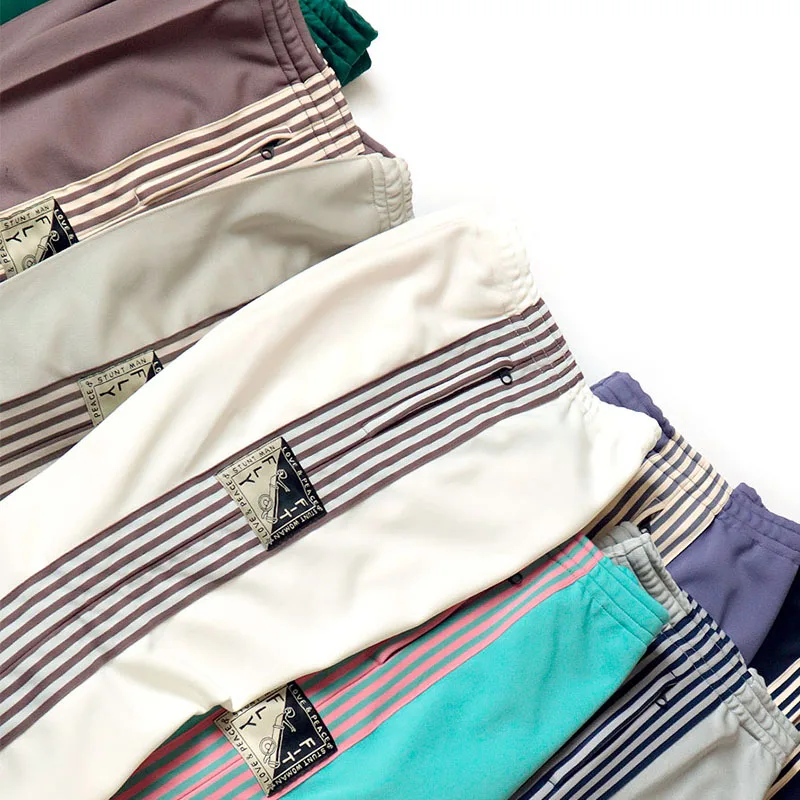 بنطلون كابيتال كاجوال طويل من البوليستر بسحاب جانبي وخطوط عمودية بثلاثة ألوان، تصميم فضفاض للارتداء اليومي الشبابي، خريف 2024 #3