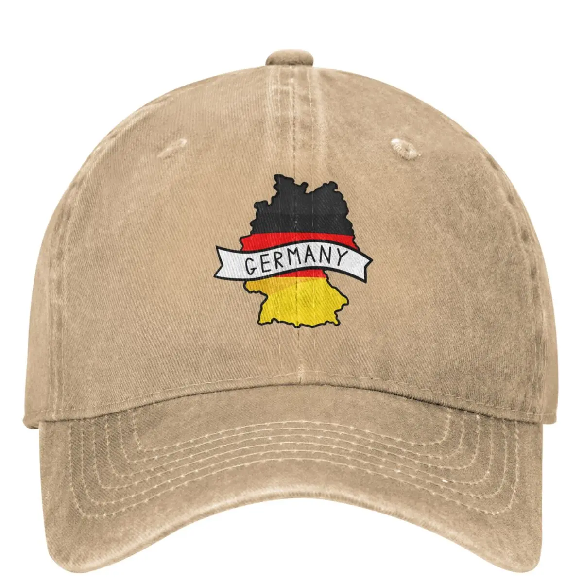 

Germany Flag Map Denim Baseball Cap Tennis Skate Hip Hop Hats Summer Unisex Men Casual Design Snapback Cap