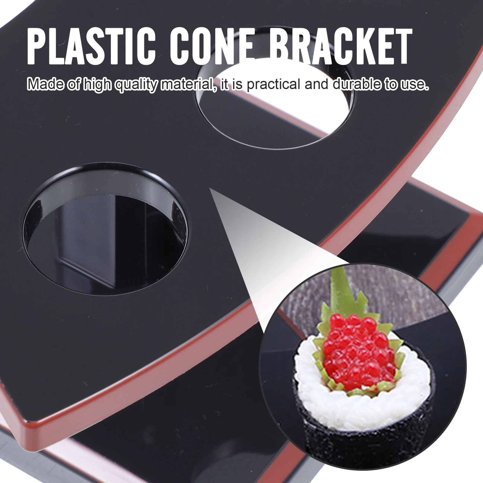

Ice Cream Cone Display Stand Plastic Holder Ideal for Cafe Restaurant Party Dessert Food Server Plastic Cone Bracket