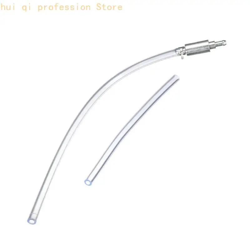 Transparenter PVC-Motorrad-Entlüftungsschlauch mit Metallanschluss, Schlauchklemme und Rückflusskontrolle für Wartungsarbeiten am Bremssystem – Detail 3
