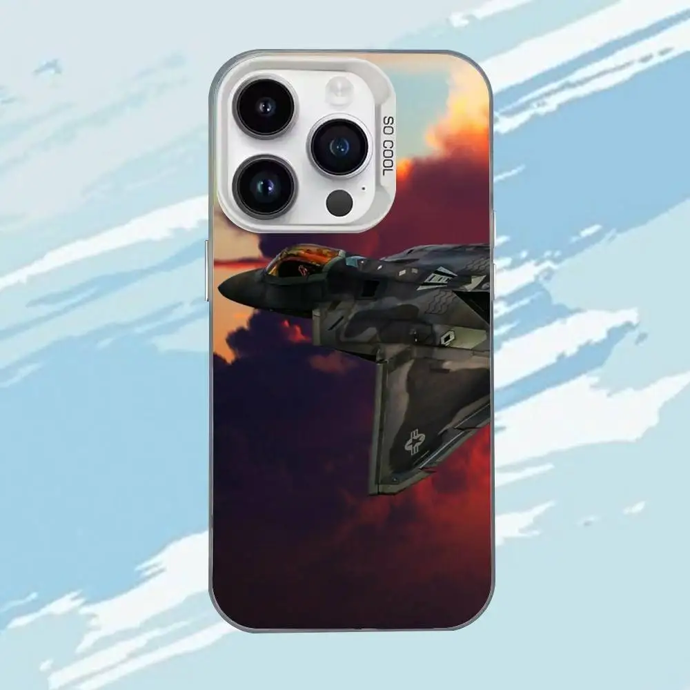 Lockheed – coque de téléphone Martin F-22 Raptor, étui antichoc mat blanc bonbon pour iPhone 17,16,15,14,13,12,11,Mini,Pro,E,MAX