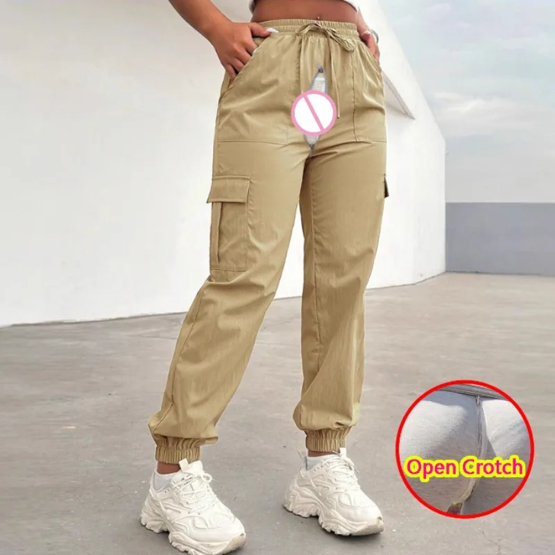 

Открытые Crtoch сексуальные уличные спортивные брюки-карго для женщин, быстросохнущие спортивные леггинсы для тренажерного зала и фитнеса, повседневные шорты с вырезами, клубная одежда