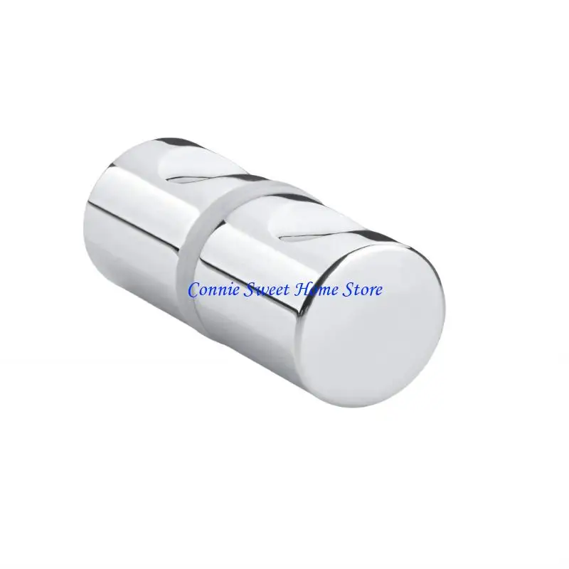

LXAF Modern Simple Glass Door Handle Bathroom Sliding Doors Knob Replacement Aluminum Alloy Door Handle Easy to Install