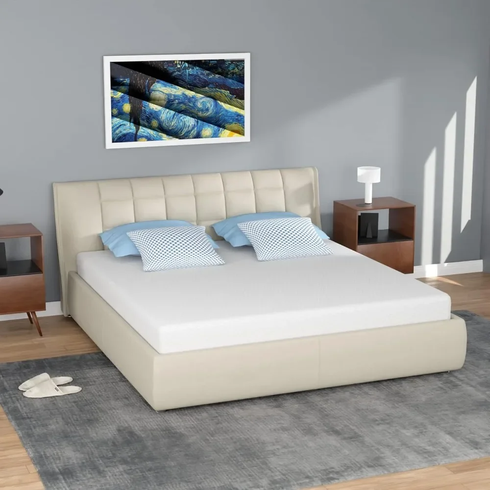 

Queen 5 Inch Gel Memory Foam Mattress Medium-Firm Mattress for Pressure Relief & Cooler Sleep Mattress for Kid Adults CertiPUR