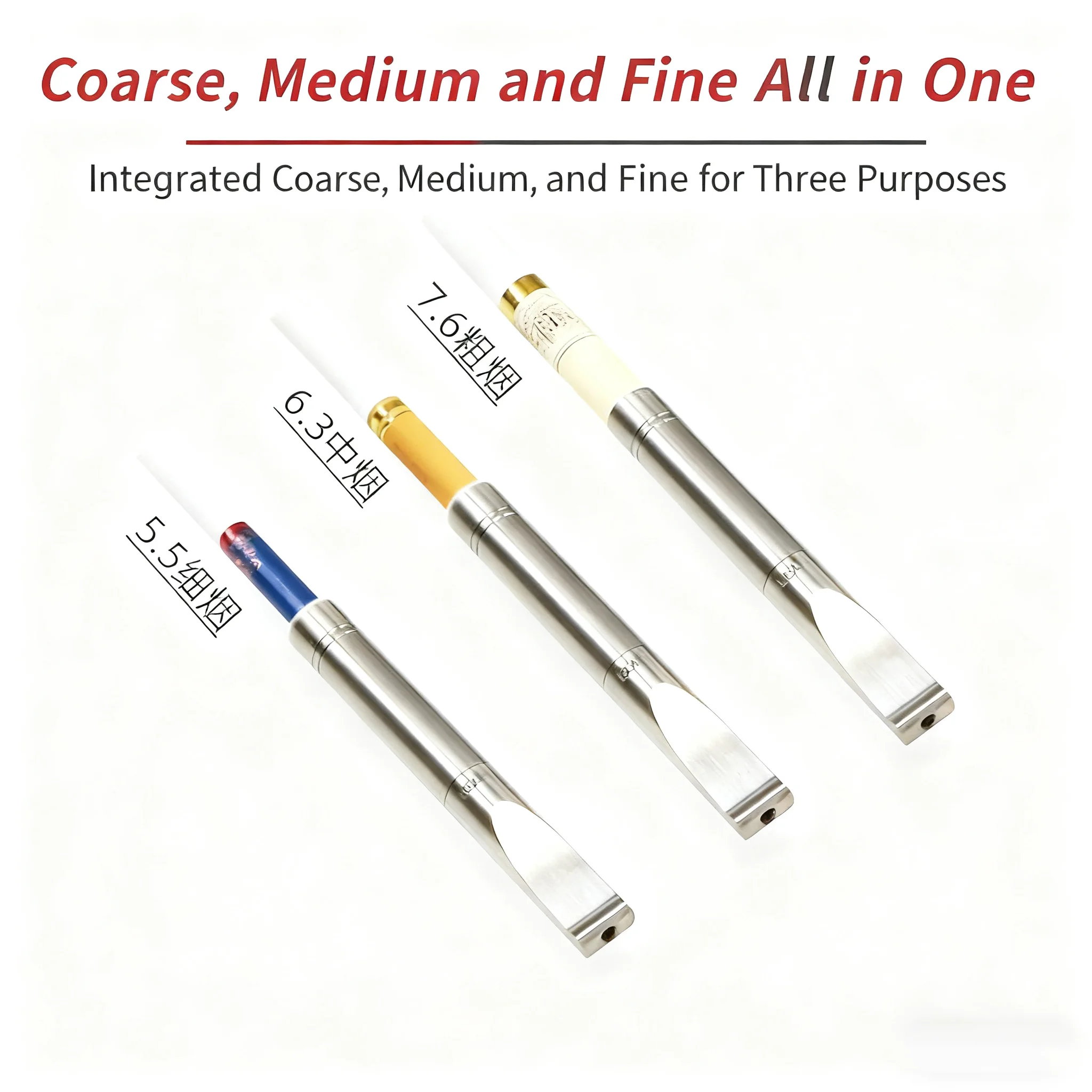 New Pure Titanium Cigarette Mouthpiece with Adjustable Fit for Both Slim & Regular Filters Tip Reusable & Cleanable Design