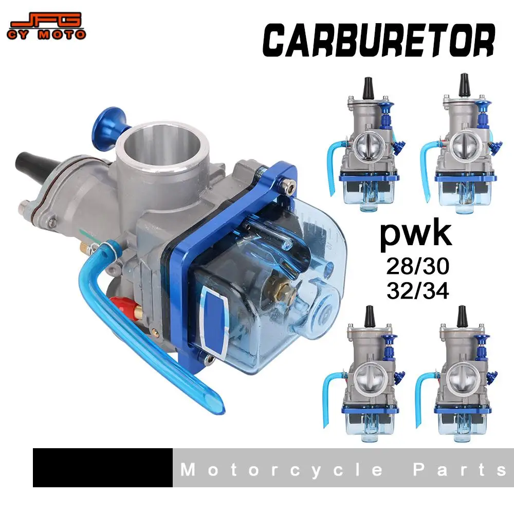 Motorcycles Carburetor with Power Jet Universal Accessories for Keihin PWK 24 26 28 30 32 34 mm Motocross Scooters Bike Racing