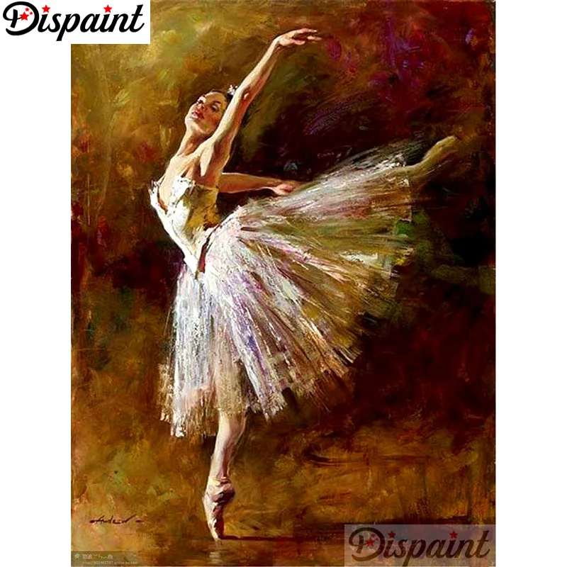 

Dispaint Full Square/Round Drill 5D DIY Diamond Painting "Beauty ballet" Embroidery Cross Stitch 3D Home Decor A11180