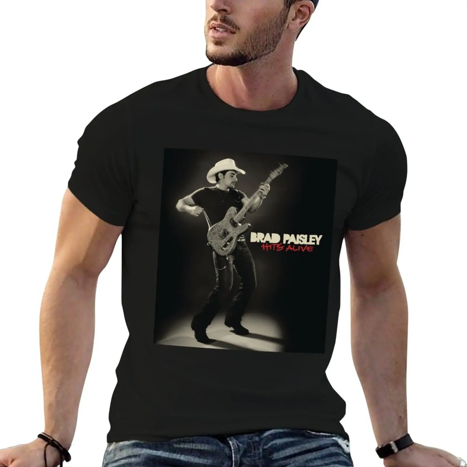 Brad Paisley Hits Alive T-Shirt Mechanic Work Tee Shirt