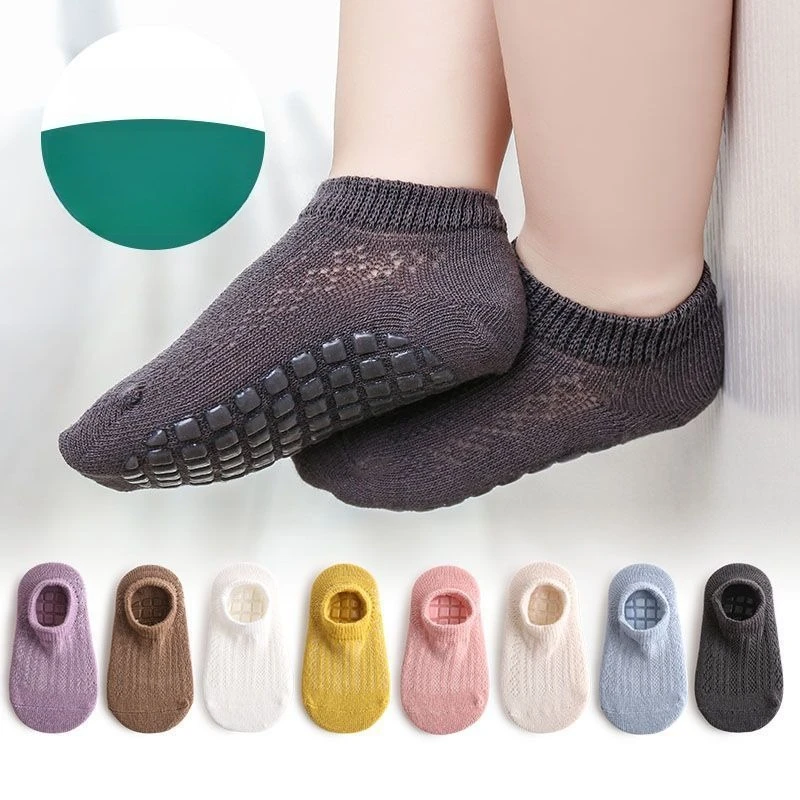 

Baby Cotton Socks - Ultra Soft Anti-Slip Boat Socks for 0-5 Years, Comfortable & Safe for Infants