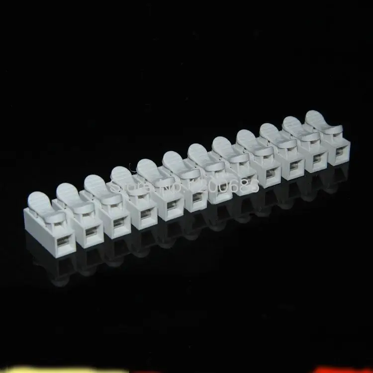 

12 p Spring Connector wire with no welding no screws Quick Connector cable clamp Terminal Block 12 Way Easy Fit for led strip
