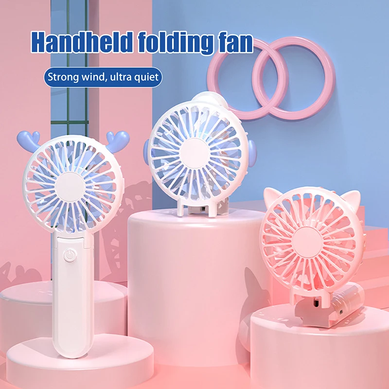 300 мАч 180 °   Складные мини-портативные вентиляторы Ручные USB-перезаряжаемые 3-ступенчатые вентиляторы Настольный бесшумный вентилятор Охлаждающие уличные ручные вентиляторы
