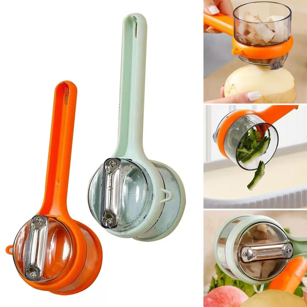 Multifunctional Vegetable Peeler Fruit Vegetable Cutter Vegetable Peeler with Storage Container Multi-function Fruit Veggie