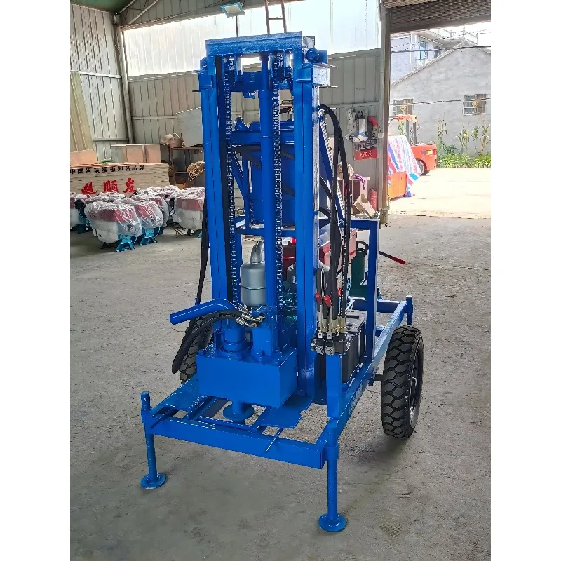 High‑Efficiency 120M Hydraulic Water Well Drilling Machine Rugged Mining Drilling Rig Equipped With Supporting Drill Pipes - view 4