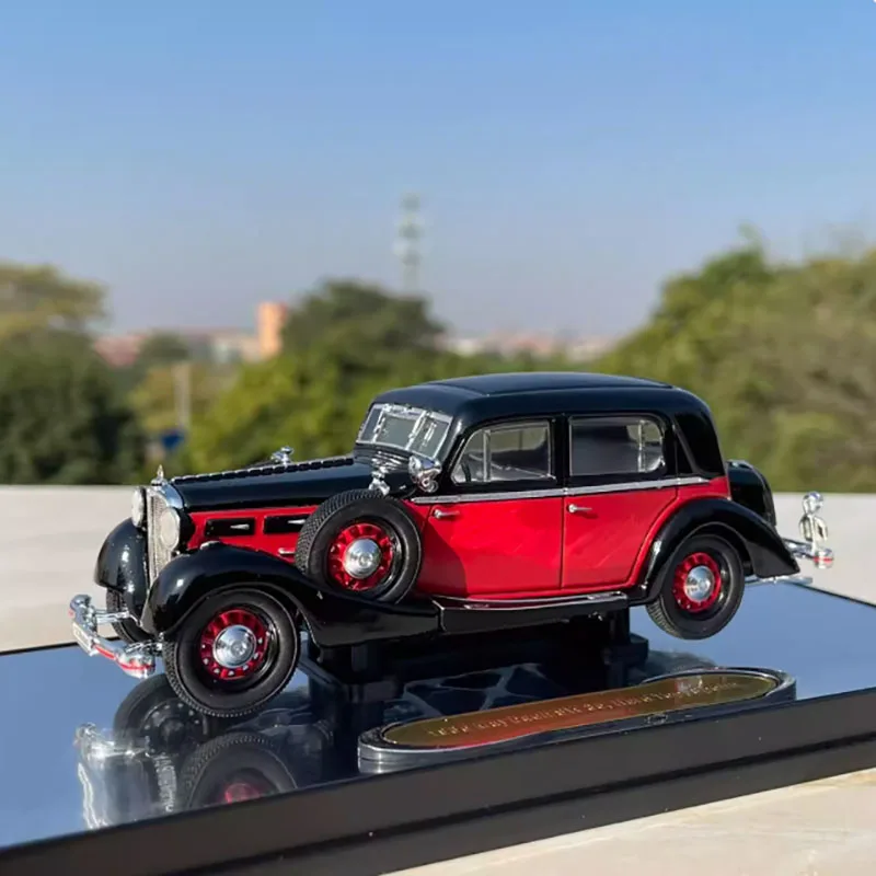 Hebben Gebreken 1:43 Schaal 1937 Sw38-legeringssimulatie Vintage Klassiek Nostalgisch Automodel Jongen Souvenir Speelgoed-Verffouten