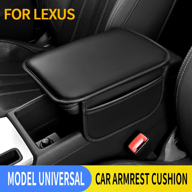Universal Car Armrest Pad - Soft Armrest Cushion, Leather Armrest Protector, Car Accessory, Suitable for Lexus IS, GX, UX, TX