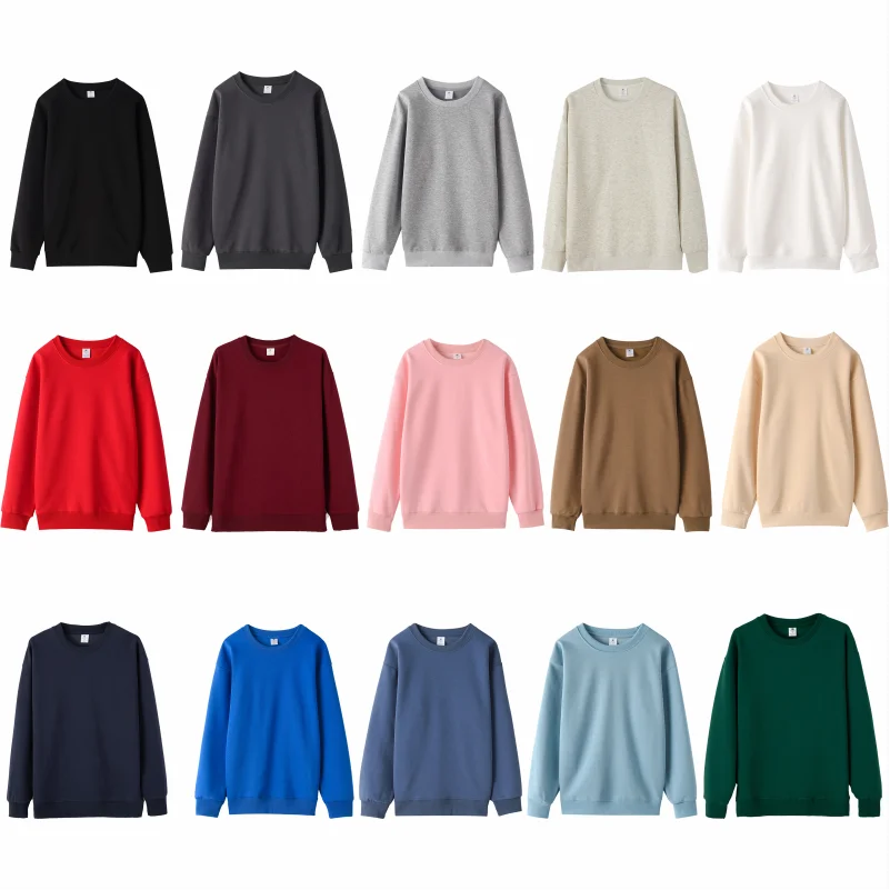 Casual Sweatshirt Custom Design Company Team Sweatshirt Embroidery Personality Brand Thin Round Neck Sweatshirt Printing Logo - Detail 1