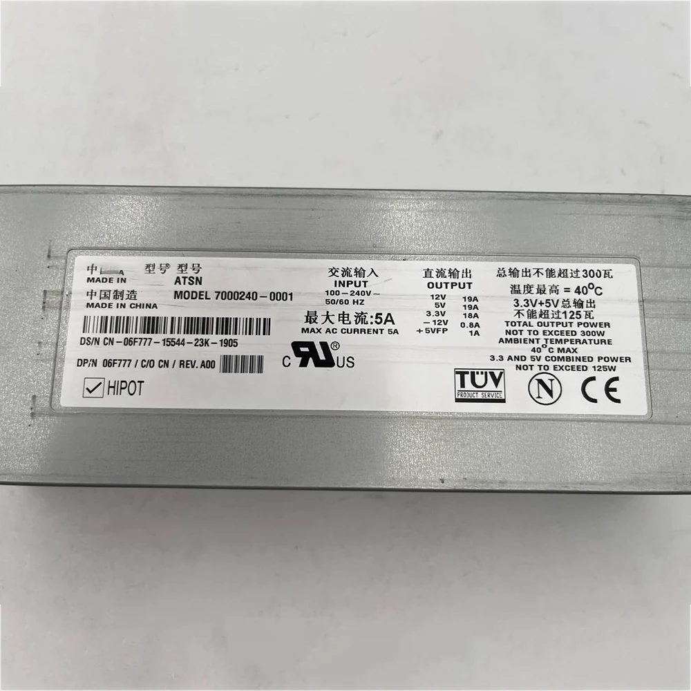 

Server Power Supply For DELL PE4600 PE2500 7000240-0001 7000240-0003 0HD444 0R0910 06F777 041YFD 300W