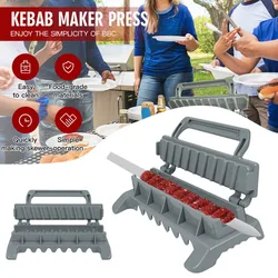Máquina para hacer Kebab, herramientas para barbacoa, máquina para brochetas de carne, prensa para Kebab, preparación de plástico, molde Manual Kabob, herramientas para acampar al aire libre