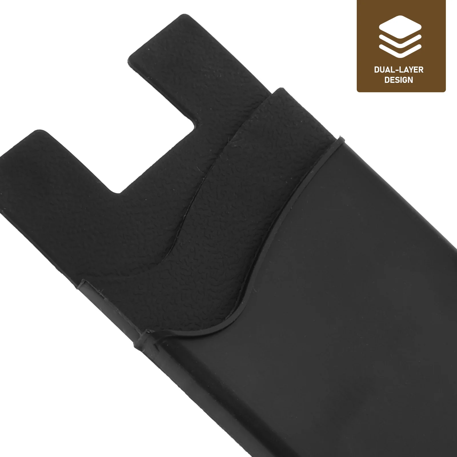 

Sticky Phone Back Wallet Pocket Self Adhesive Silicone Card Holder for Cellphones Dual Layer Storage for Multiple Cards