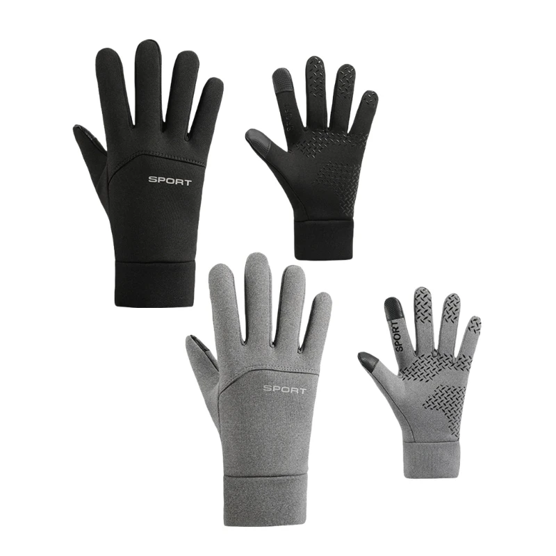 2pcsWaterproofed Football Gloves Thermals Outfield Cycling Mittens Winter Gloves