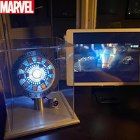 Avenger Iron Man Mk1 Mk2 Arc Reactor Tony Stark Heart Of Mark Figure Led Light Superhero 1:1 Cosplay Toys Chest Lamp Xmas Gift