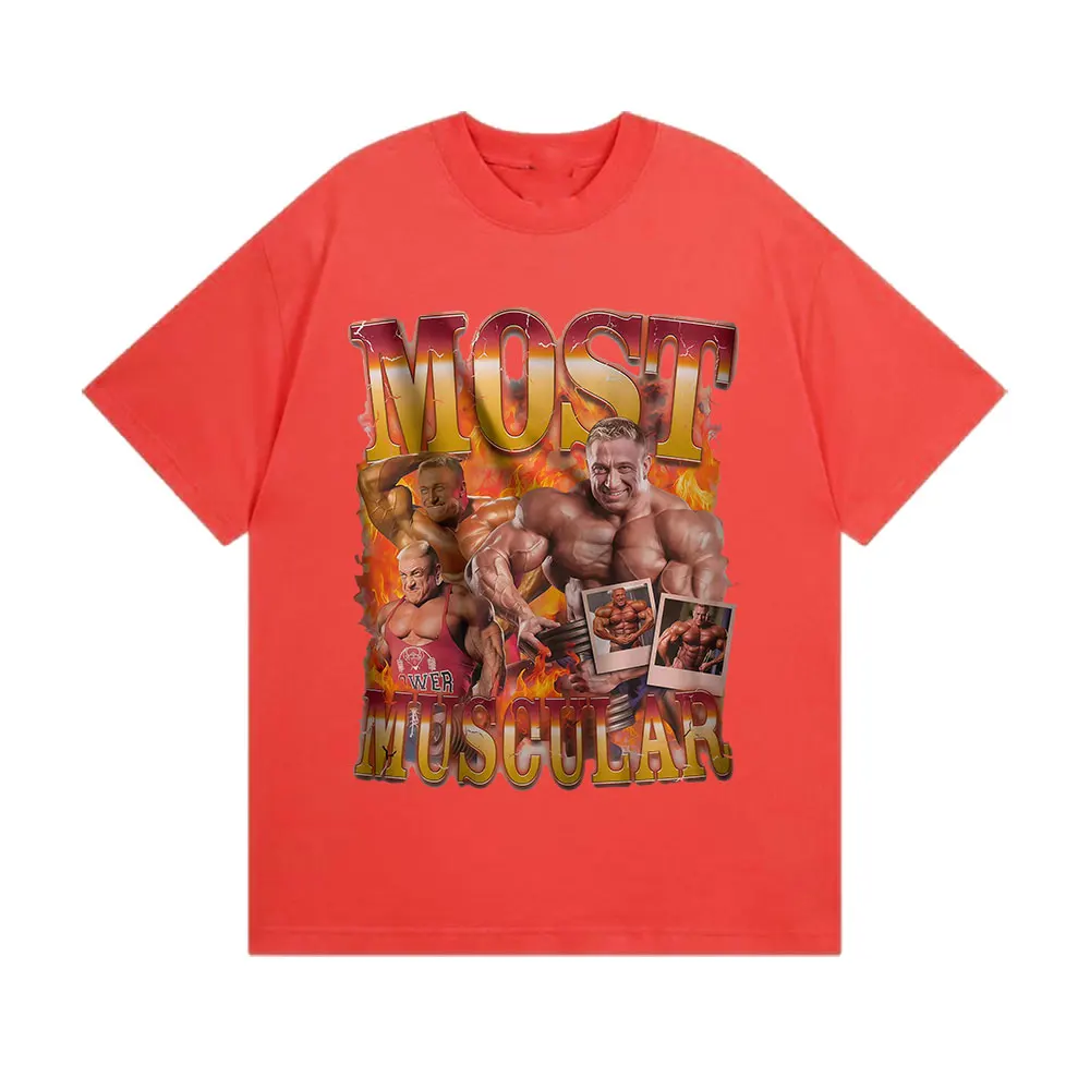 Markus Ruhl رياضة مضحك ميمي تي شيرت الرجال خمر عالية الجودة موضة تي شيرت رجل عادية القطن تي شيرتات قصيرة الاكمام الشارع الشهير