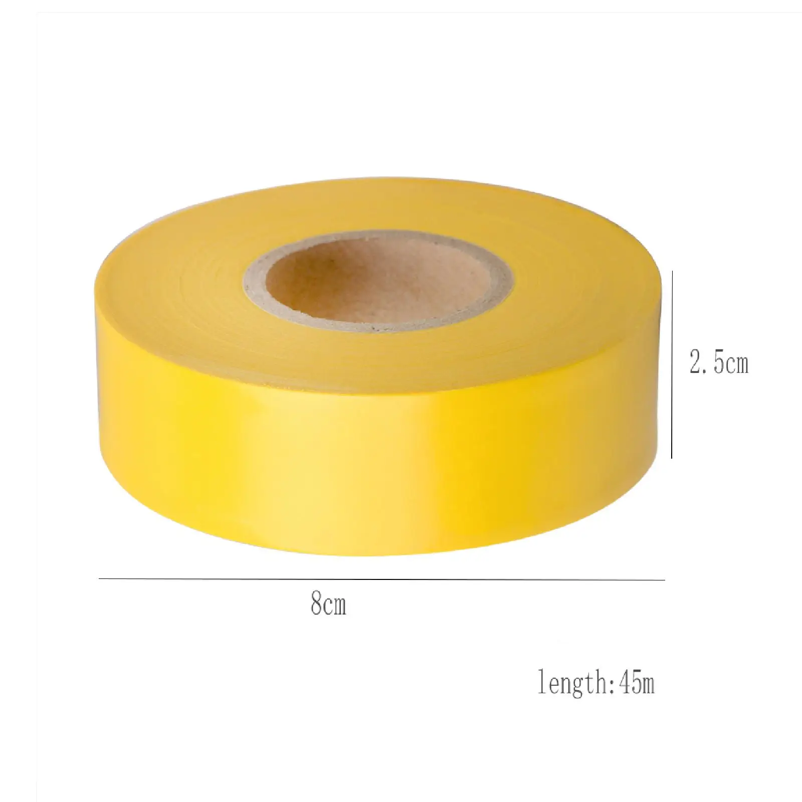 Yellow Flagging Tape 45M Length Survey Tape Marking Tape for Home Workplace Use