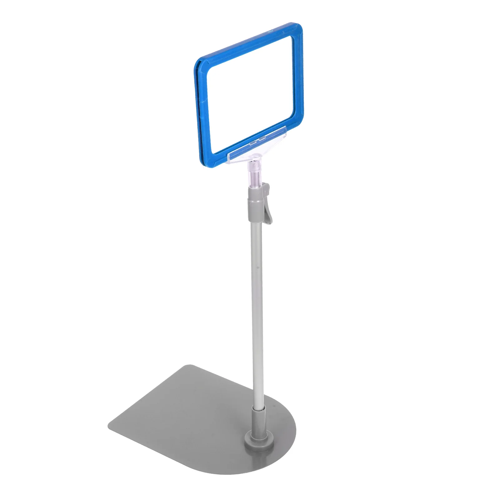 

Price Promotional Cards Tag Tabletop Sign Holder Display Stand Blue Supermarket Shelf Label Rack